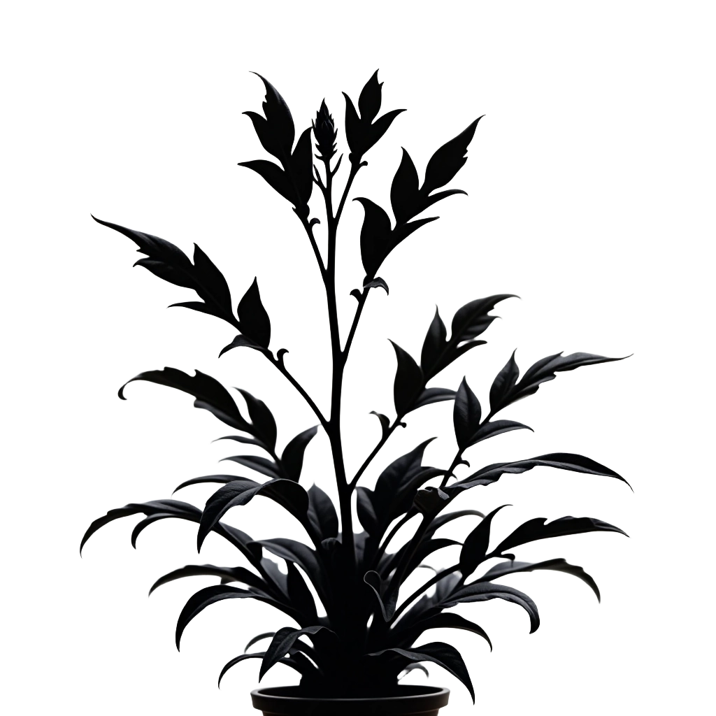 Black Plant Silhouette